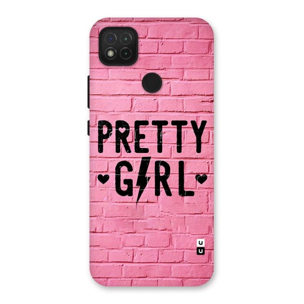 Pretty Girl Wall Back Case for Redmi 9C