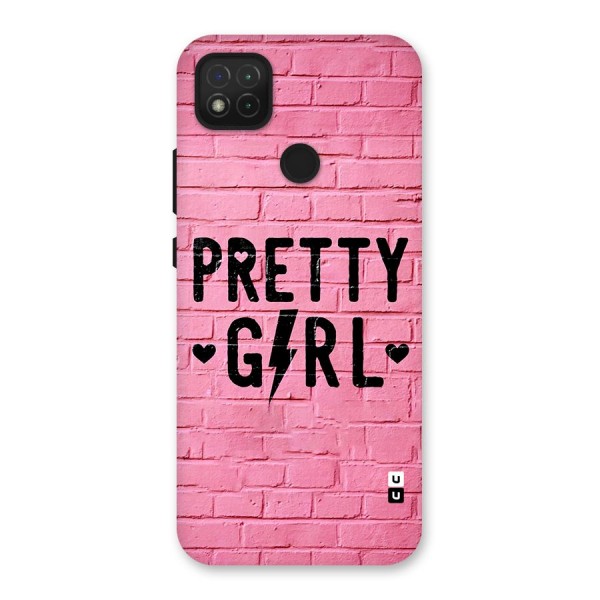 Pretty Girl Wall Back Case for Redmi 9 Activ
