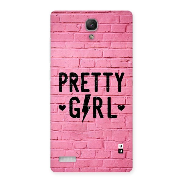 Pretty Girl Wall Back Case for Redmi Note