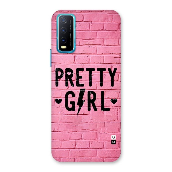 Pretty Girl Wall Back Case for Vivo Y12s