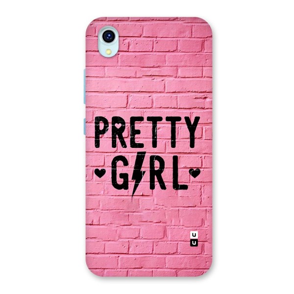 Pretty Girl Wall Back Case for Vivo Y1s