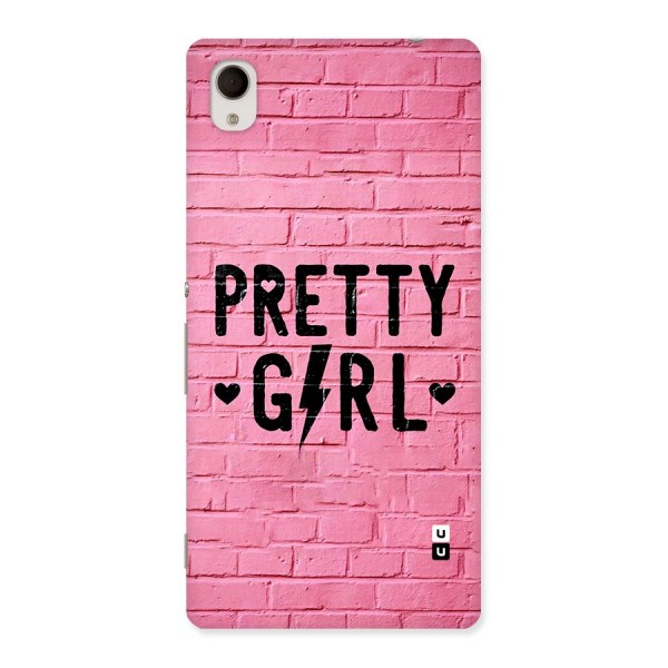 Pretty Girl Wall Back Case for Xperia M4