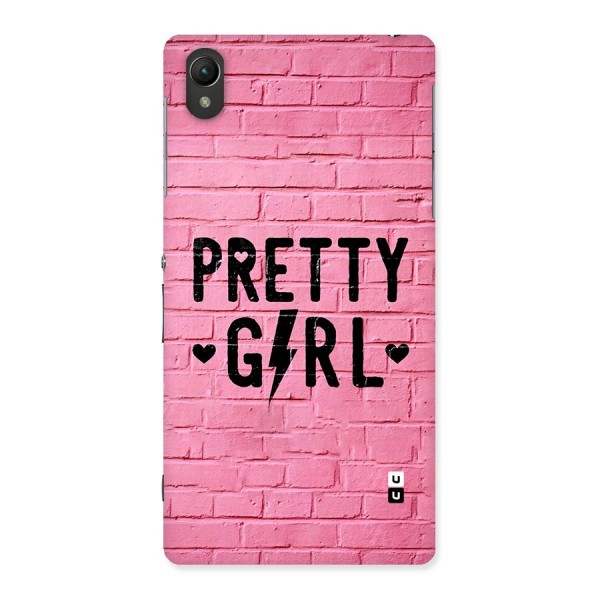 Pretty Girl Wall Back Case for Xperia Z2