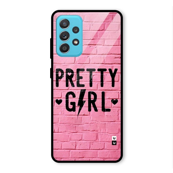 Pretty Girl Wall Glass Back Case for Galaxy A52s 5G