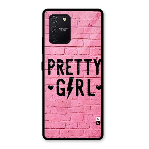 Pretty Girl Wall Glass Back Case for Galaxy S10 Lite