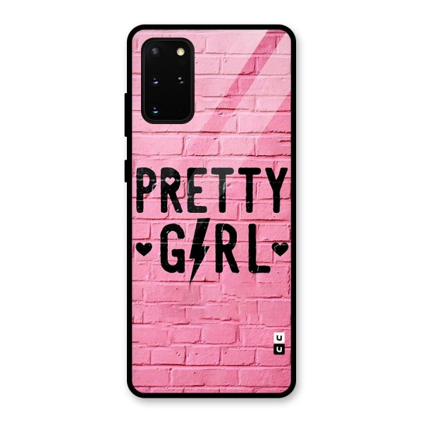 Pretty Girl Wall Glass Back Case for Galaxy S20 Plus