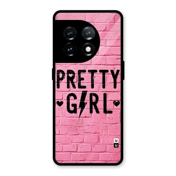 Pretty Girl Wall Glass Back Case for OnePlus 11