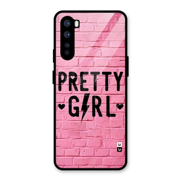 Pretty Girl Wall Glass Back Case for OnePlus Nord