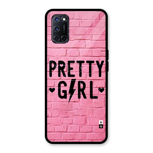 Pretty Girl Wall Glass Back Case for Oppo A52