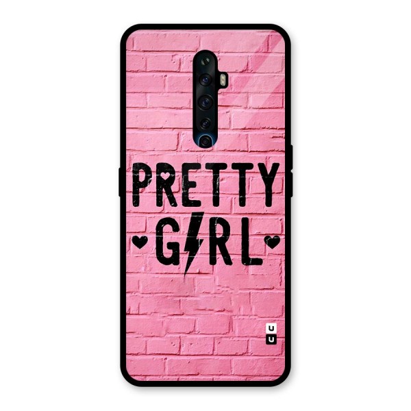 Pretty Girl Wall Glass Back Case for Oppo Reno2 Z