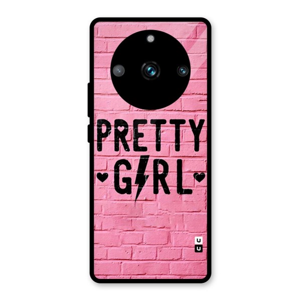 Pretty Girl Wall Glass Back Case for Realme 11 Pro