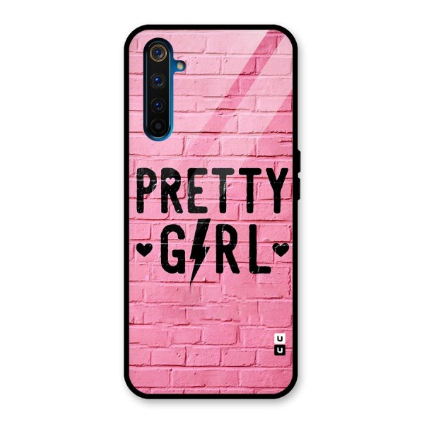 Pretty Girl Wall Glass Back Case for Realme 6 Pro