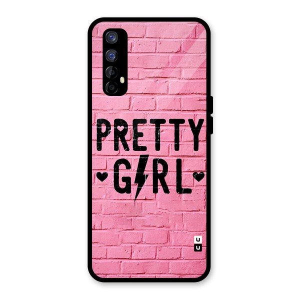 Pretty Girl Wall Glass Back Case for Realme 7