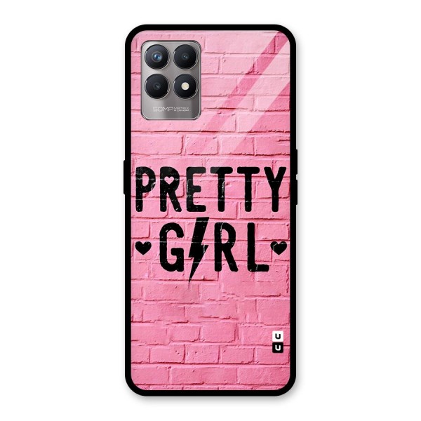 Pretty Girl Wall Glass Back Case for Realme 8i