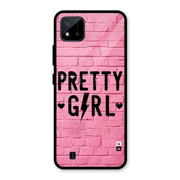 Pretty Girl Wall Glass Back Case for Realme C11 2021