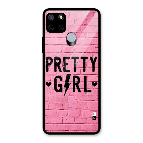 Pretty Girl Wall Glass Back Case for Realme C15