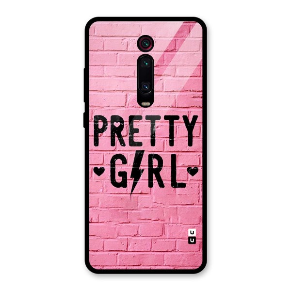 Pretty Girl Wall Glass Back Case for Redmi K20 Pro