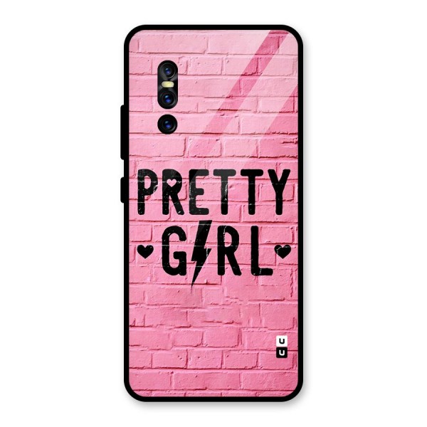 Pretty Girl Wall Glass Back Case for Vivo V15 Pro