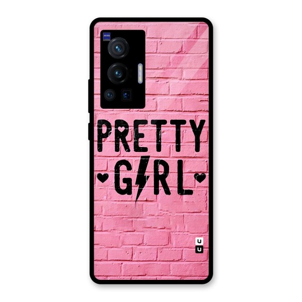 Pretty Girl Wall Glass Back Case for Vivo X70 Pro