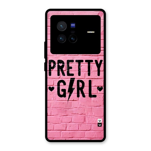 Pretty Girl Wall Glass Back Case for Vivo X80