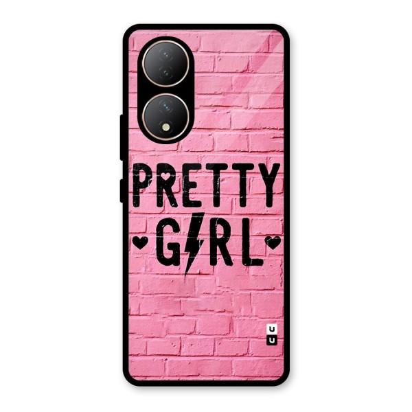 Pretty Girl Wall Glass Back Case for Vivo Y100A