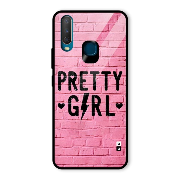 Pretty Girl Wall Glass Back Case for Vivo Y12