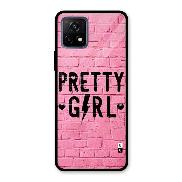 Pretty Girl Wall Glass Back Case for Vivo Y72 5G