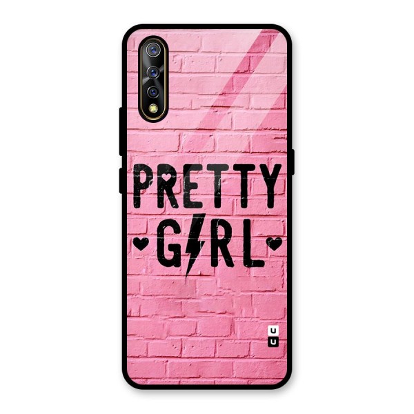 Pretty Girl Wall Glass Back Case for Vivo Z1x