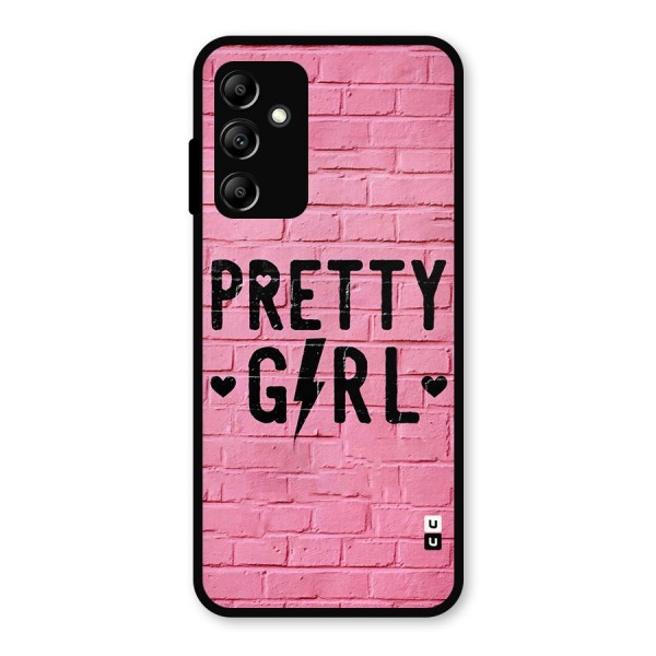 Pretty Girl Wall Metal Back Case for Galaxy A14 5G