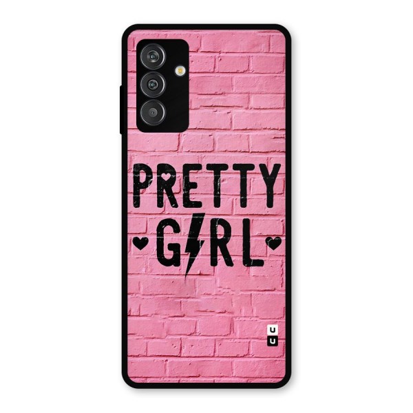 Pretty Girl Wall Metal Back Case for Galaxy F13