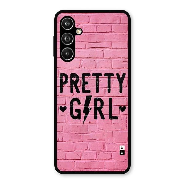 Pretty Girl Wall Metal Back Case for Galaxy F54