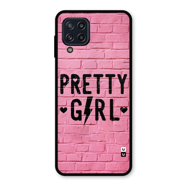 Pretty Girl Wall Metal Back Case for Galaxy M32