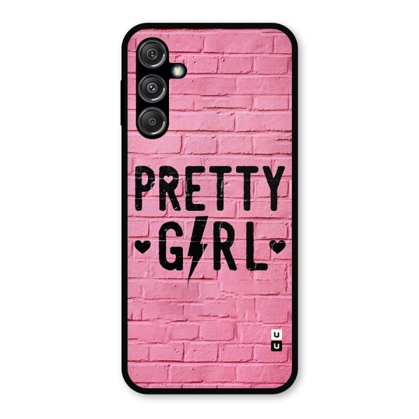 Pretty Girl Wall Metal Back Case for Galaxy M34 5G