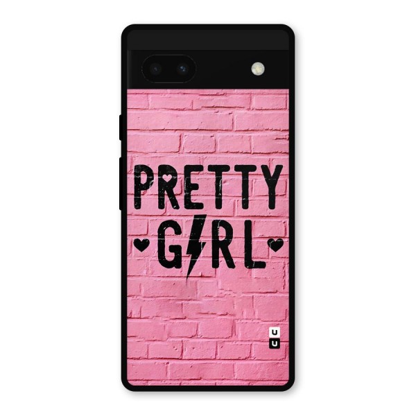 Pretty Girl Wall Metal Back Case for Google Pixel 6a