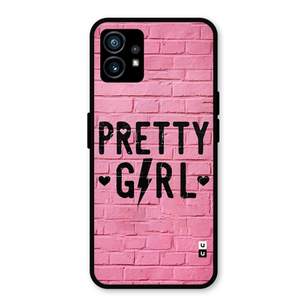 Pretty Girl Wall Metal Back Case for Nothing Phone 1