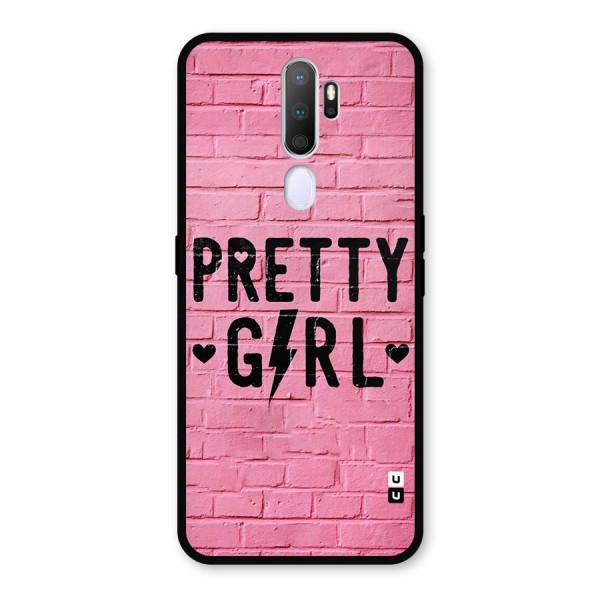 Pretty Girl Wall Metal Back Case for Oppo A5 (2020)