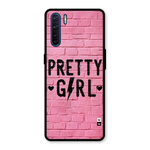 Pretty Girl Wall Metal Back Case for Oppo F15