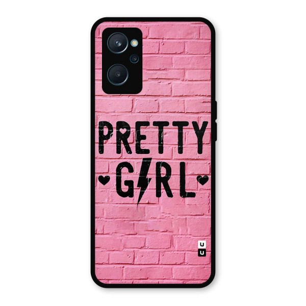 Pretty Girl Wall Metal Back Case for Realme 9i