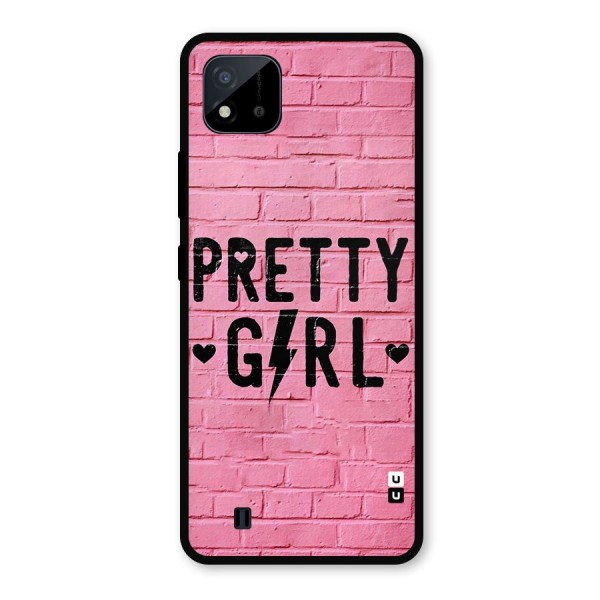 Pretty Girl Wall Metal Back Case for Realme C11 2021