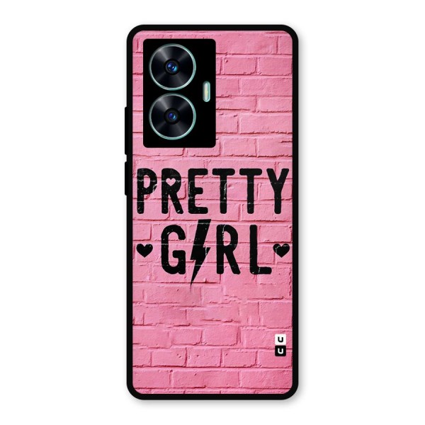 Pretty Girl Wall Metal Back Case for Realme C55