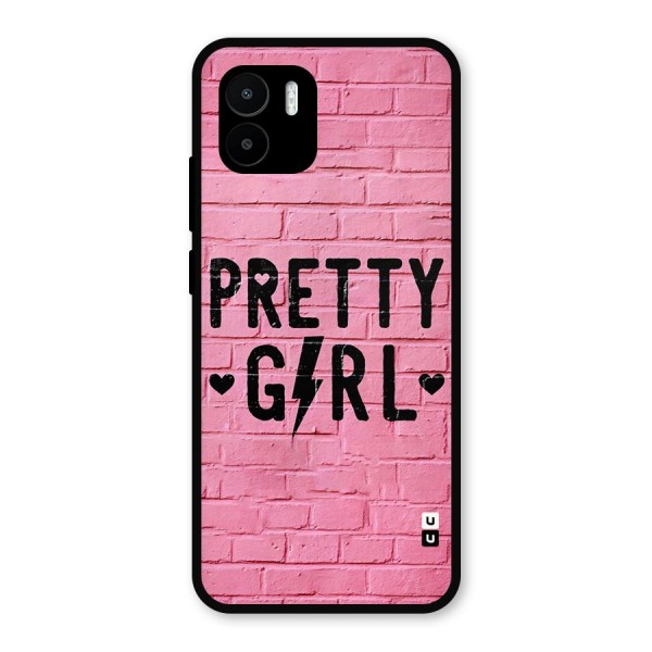 Pretty Girl Wall Metal Back Case for Redmi A1