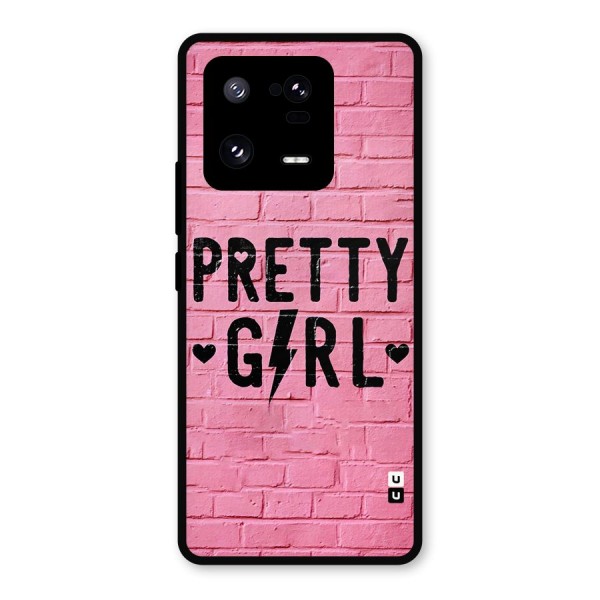 Pretty Girl Wall Metal Back Case for Xiaomi 13 Pro