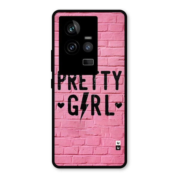 Pretty Girl Wall Metal Back Case for iQOO 11 5G