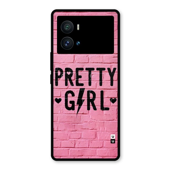 Pretty Girl Wall Metal Back Case for iQOO 9 Pro