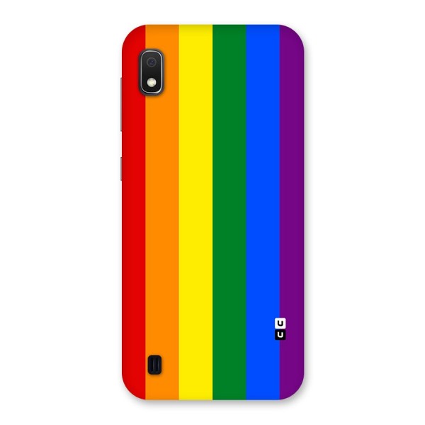 Pride Rainbow Stripes Back Case for Galaxy A10