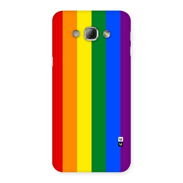 Pride Rainbow Stripes Back Case for Galaxy A8