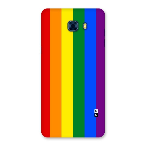 Pride Rainbow Stripes Back Case for Galaxy C7 Pro