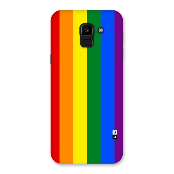 Pride Rainbow Stripes Back Case for Galaxy J6