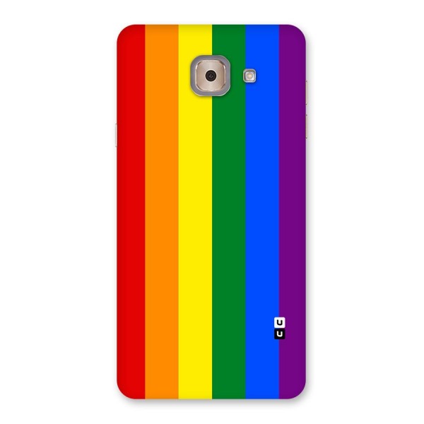 Pride Rainbow Stripes Back Case for Galaxy J7 Max