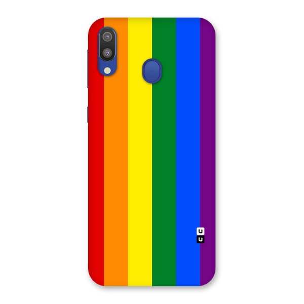 Pride Rainbow Stripes Back Case for Galaxy M20